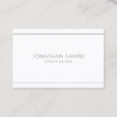 Minimalistisch Creative Modern Professional Chic-s Visitekaartje (Voorkant)