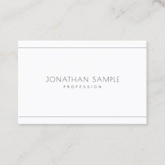 Minimalistisch Creative Modern Professional Chic-s Visitekaartje (Voorkant)