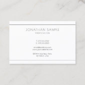 Minimalistisch Creative Modern Professional Chic-s Visitekaartje (Achterkant)