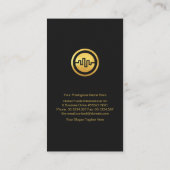 Minimalistisch Creative Stock Exchange Graph Finan Visitekaartje (Achterkant)