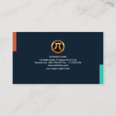 Minimalistisch Creative Triangle Cirkel wiskundige Visitekaartje (Achterkant)