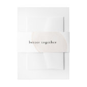 Minimalistisch crème uitnodigingen wikkel (Voorkant Voorbeeld)