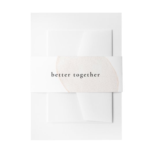 Minimalistisch crème uitnodigingen wikkel (Voorkant Voorbeeld)