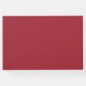 Minimalistisch Crimson Red Wedding Gastenboek (Achterkant)