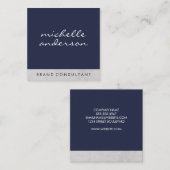 minimalistisch | Cursief | Beroepsbeoefenaars Vierkante Visitekaartje (Voorkant / Achterkant)