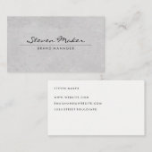 Minimalistisch cursief lettertype | Eenvoudige tex Visitekaartje (Voorkant / Achterkant)