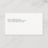 Minimalistisch cursief lettertype | QR-code Visitekaartje (Achterkant)