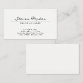 Minimalistisch cursief lettertype visitekaartje (Voorkant / Achterkant)