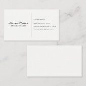 Minimalistisch cursief lettertype visitekaartje (Voorkant / Achterkant)