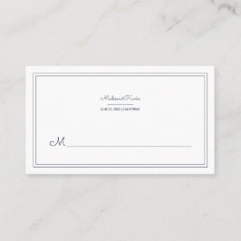 Minimalistisch Cursief Script Wedding Place Card Plaatskaartje