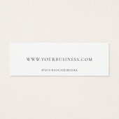 Minimalistisch Custom Business Label Hang Label Mini Visitekaartjes (Achterkant)