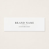 Minimalistisch Custom Business Label Hang Label Mini Visitekaartjes (Voorkant)