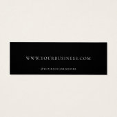 Minimalistisch Custom Business Label Hang Label Mini Visitekaartjes (Achterkant)