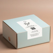 Minimalistisch Custom Company Logo Box Seal Label