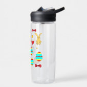 Minimalistisch Cute Happy Easter cartoon Waterfles (Links)