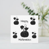 Minimalistisch Cute Happy Halloween (Staand voorkant)