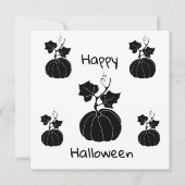 Minimalistisch Cute Happy Halloween (Voorkant)