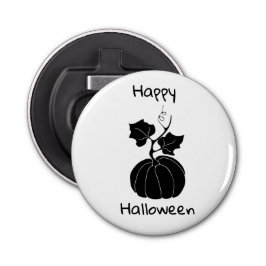 Minimalistisch Cute Happy Halloween Button Flesopener