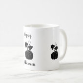Minimalistisch Cute Happy Halloween Koffiemok (Voorkant rechts)