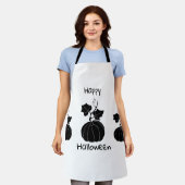 Minimalistisch Cute Happy Halloween Schort (Gedragen)