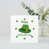 Minimalistisch Cute Happy St Patrick's Day (Staand voorkant)