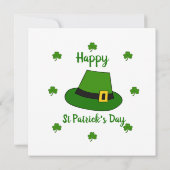 Minimalistisch Cute Happy St Patrick's Day (Achterkant)