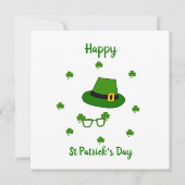 Minimalistisch Cute Happy St Patrick's Day (Voorkant)