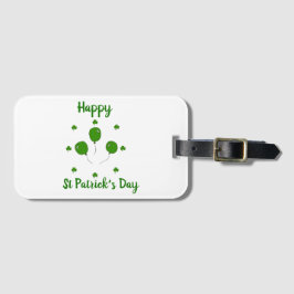 Minimalistisch Cute Happy St Patrick's Day Bagagelabel