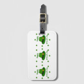 Minimalistisch Cute Happy St Patrick's Day Bagagelabel (Voorkant (verticaal))