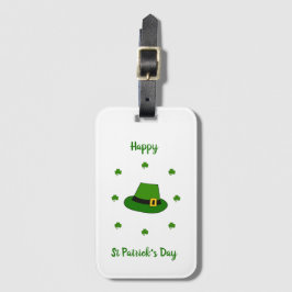 Minimalistisch Cute Happy St Patrick's Day Bagagelabel
