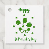 Minimalistisch Cute Happy St Patrick's Day Bedankjes Labels (Voorkant)