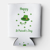 Minimalistisch Cute Happy St Patrick's Day Blikjeskoeler (Voorkant)