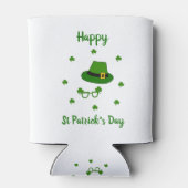 Minimalistisch Cute Happy St Patrick's Day Blikjeskoeler (Achterkant)