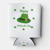 Minimalistisch Cute Happy St Patrick's Day Blikjeskoeler (Voorkant)