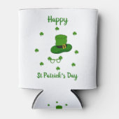 Minimalistisch Cute Happy St Patrick's Day Blikjeskoeler (Voorkant)