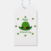 Minimalistisch Cute Happy St Patrick's Day Cadeaulabel (Voorkant)
