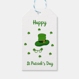 Minimalistisch Cute Happy St Patrick's Day Cadeaulabel