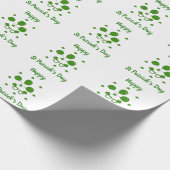 Minimalistisch Cute Happy St Patrick's Day Cadeaupapier (Hoek)
