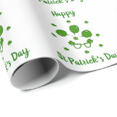 Minimalistisch Cute Happy St Patrick's Day Cadeaupapier (Rol Hoek)