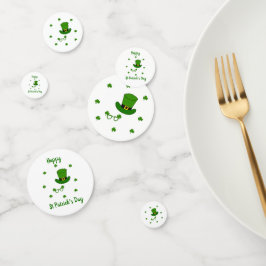 Minimalistisch Cute Happy St Patrick's Day Confetti