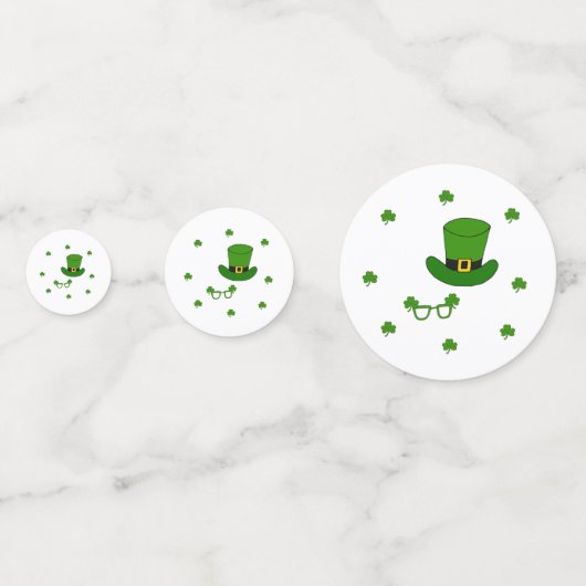 Minimalistisch Cute Happy St Patrick's Day Confetti (Voorkanten)