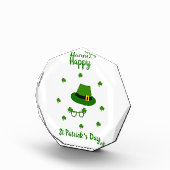 Minimalistisch Cute Happy St Patrick's Day Fotoblokken (Rechts)