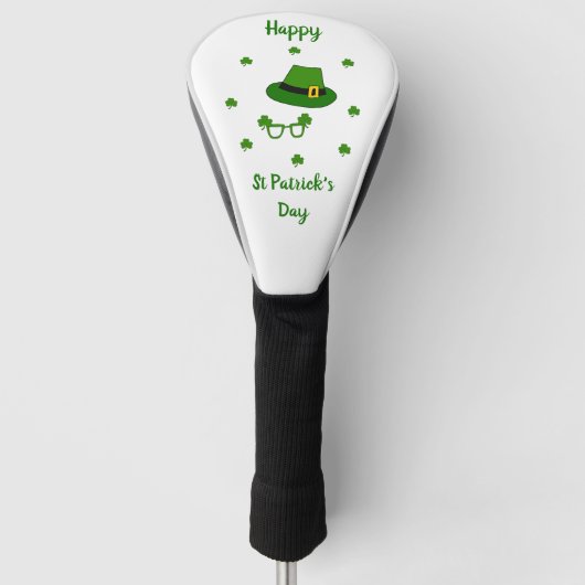 Minimalistisch Cute Happy St Patrick's Day Golfheadcover (Voorkant)