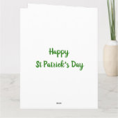 Minimalistisch Cute Happy St Patrick's Day Kaart (Achterkant)