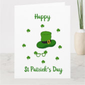 Minimalistisch Cute Happy St Patrick's Day Kaart (Voorkant)