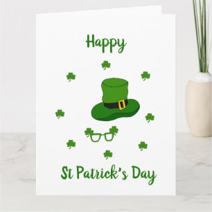 Minimalistisch Cute Happy St Patrick's Day Kaart