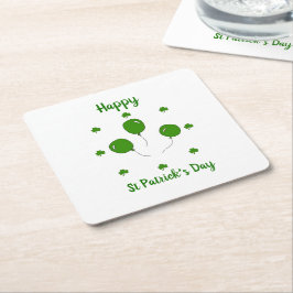 Minimalistisch Cute Happy St Patrick's Day Kartonnen Onderzetters