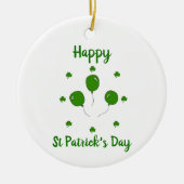 Minimalistisch Cute Happy St Patrick's Day Keramisch Ornament (Voorkant)