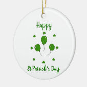 Minimalistisch Cute Happy St Patrick's Day Keramisch Ornament (Links)