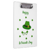 Minimalistisch Cute Happy St Patrick's Day Klembord (Rechts)
